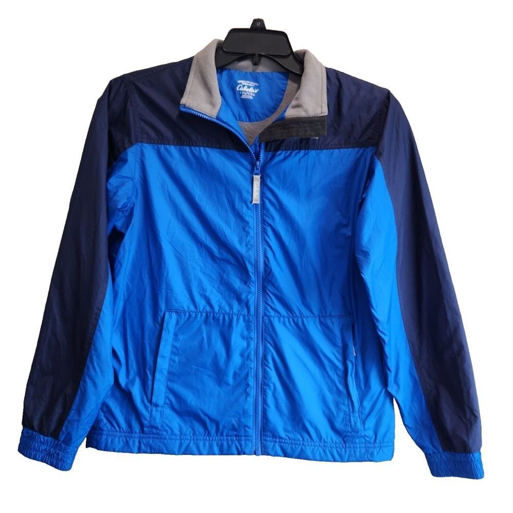 Cabela's Boys L / Womens M Light But Warm Fleece Lined Polartec Jacket Full Zip